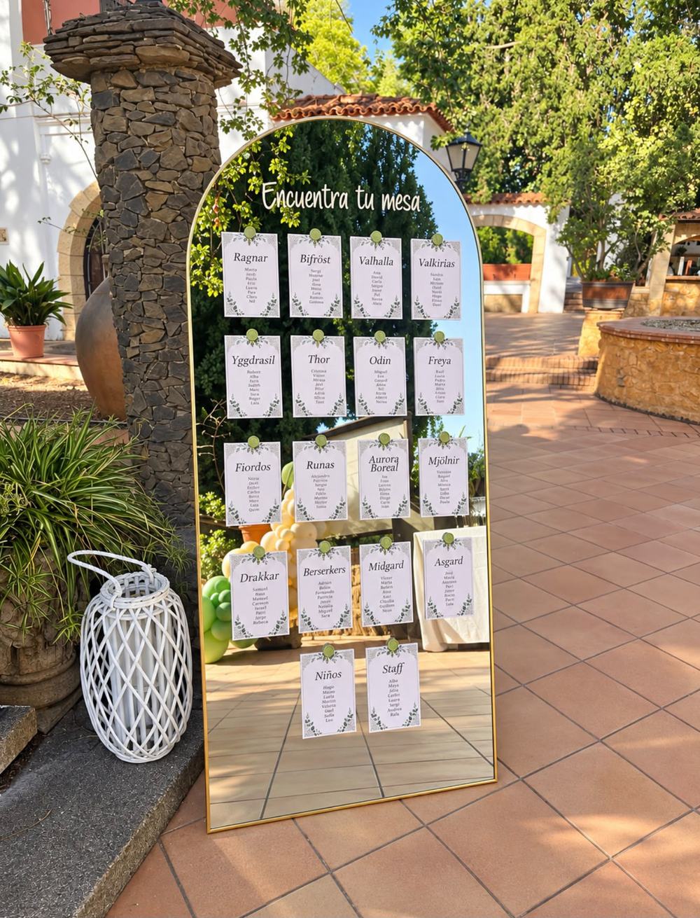 Plano de mesas de boda