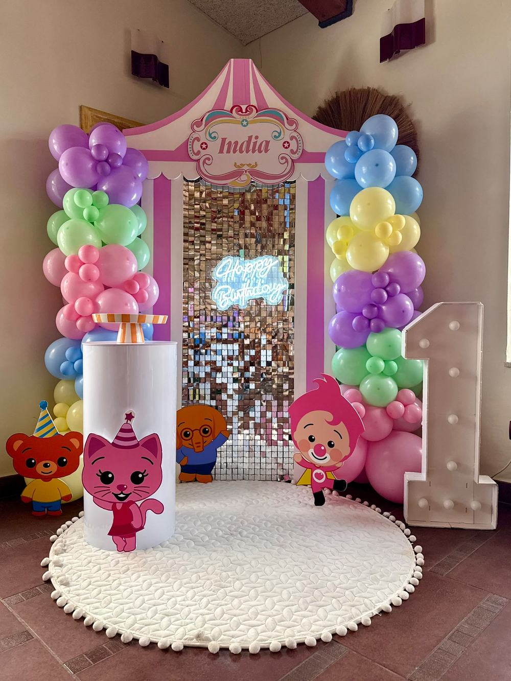 Primer cumpleaños temática circo