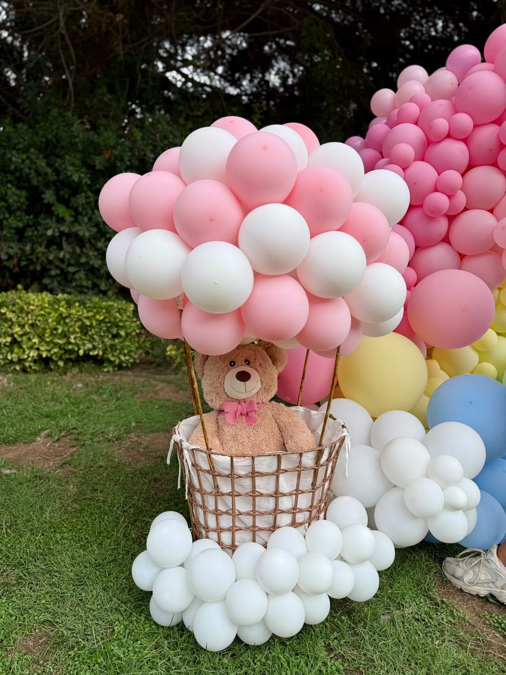 Decoración globo aerostático con osito
