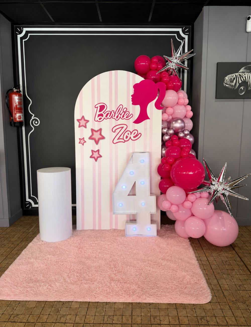 4 cumpleaños temática Barbie