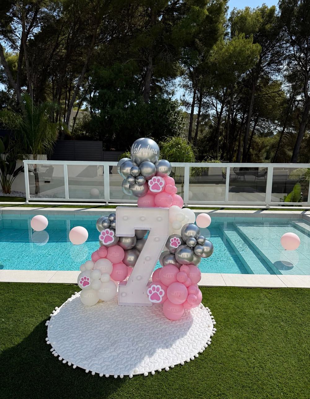 Cumpleaños junto a la piscina
